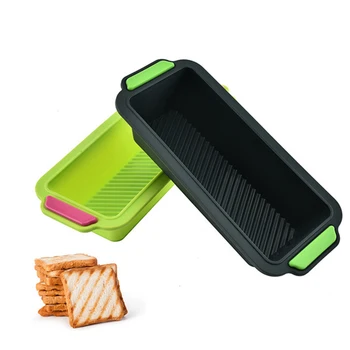 

Silicone cake mold double ear toast bread box rectangular cake mold non-stick baking tools