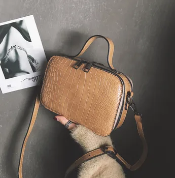 

&35 Handbag Fashion Bag Lady Solid Color Crocodile Tote Bag Joker Shoulder Crossbody Bag Carteras Mujer De Hombro Y Bolsos