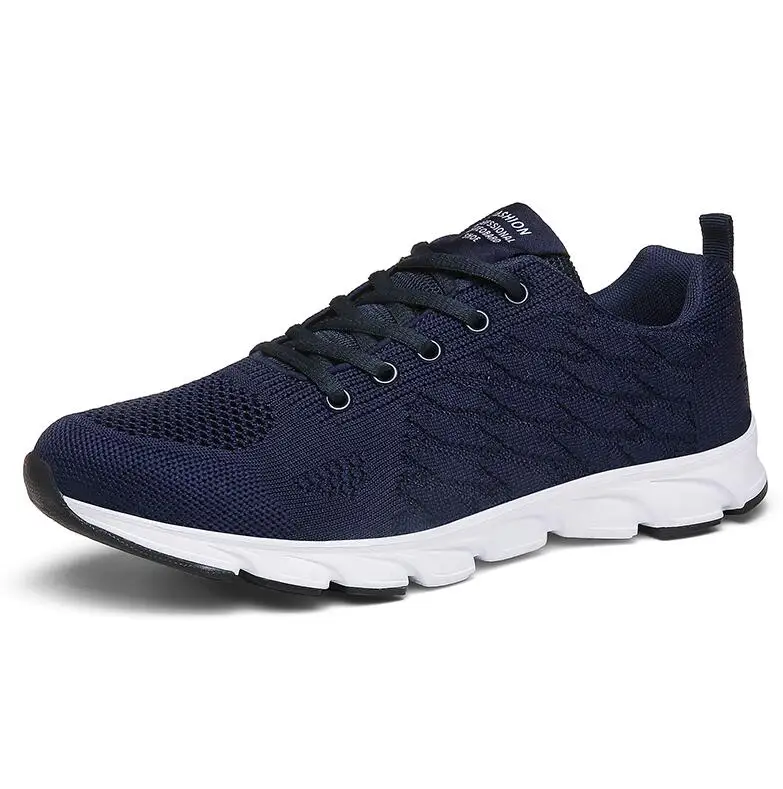 dark blue Мужские кроссовки для бега для мальчиков, спортивная обувь для ходьбы, амортизирующая спортивная мужская спортивная обувь, кроссовки для бега, Повседневная Удобная Уличная обувь - Цвет: dark blue