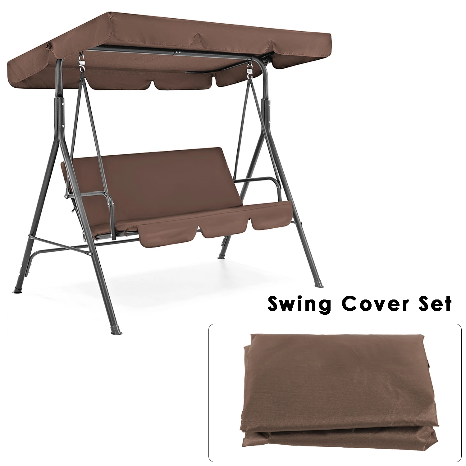 2pcs Set Garden Chairs Patio Swing Seat Cover Waterproof Sunproof Outdoor Decor Protector Canopy Sun Shade Solid Only Seat Cover Shade Sails Nets Aliexpress