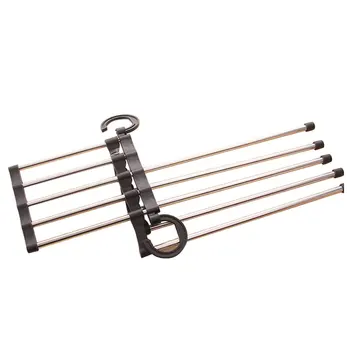 

Multifunction Pants Closet Hanger Five In One Racks Trousers Hanger Drying Racks Portable Clothes Stands