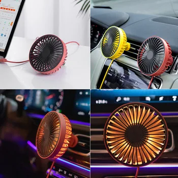 

Car fan USB van home car air outlet refrigeration air conditioning partner powerful cooling mini fan