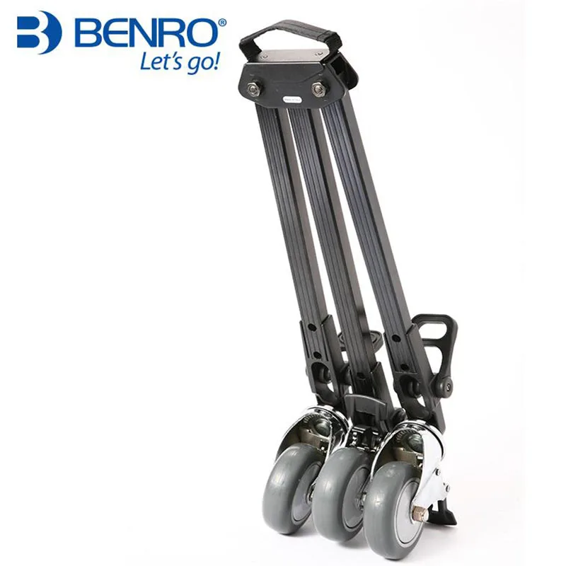Benro DL08 dolly Aluminum Camera Photo Video Tripod Pulley Flexible Three-wheel Leg Base Lightweight Holder For DSLR VCR | Электроника