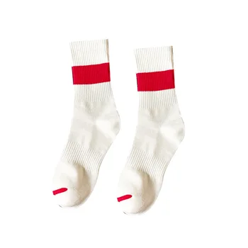 

Patchwork Sock Men's Hip Hop Man Socks White Unisex Crew Casual Cotton Sox Warm Adult Autumn Winter Classic Sporting Skarpetki