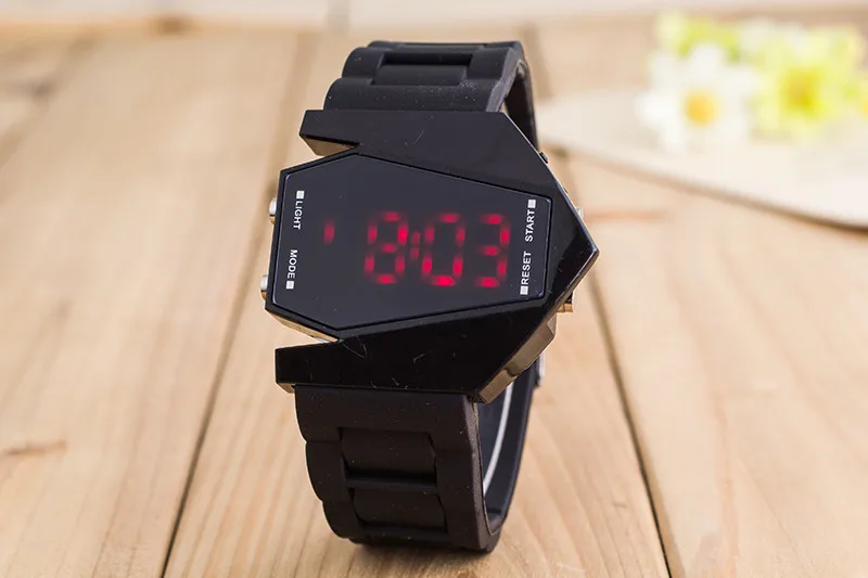 Skmei роскошный цифровой таймер с сигналом задняя подсветка светодиодный часы для мужчин и женщин спортивные наручные часы relogio спортивные часы - Цвет: black