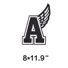 Черные и белые английские буквы нашивки DIY Летний стиль алфавит вышивка патч наклейки на одежду украшение аппликация