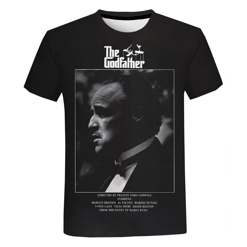 Новое поступление 2020 года: футболки с 3D принтом Godfather для мужчин и женщин. Модная