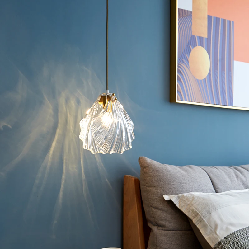 Hanging Shell Lamp Bedrooms Lamp Bedside Hanging Modern Shell Lamps