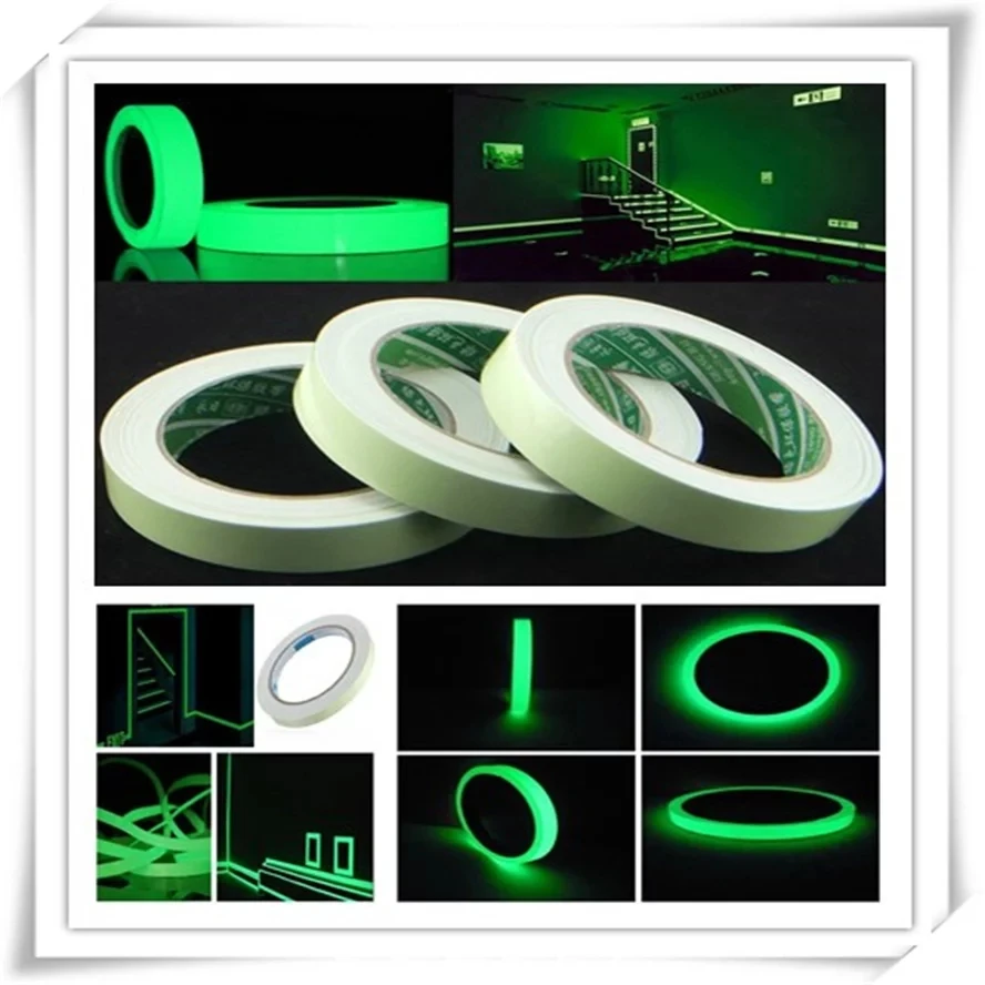 

Bicycle Reflective Tape Sticker Outdoor Safety Tools Tapes Camping DIY Light Luminous Warning Glow Dark Night Reflective Sticker