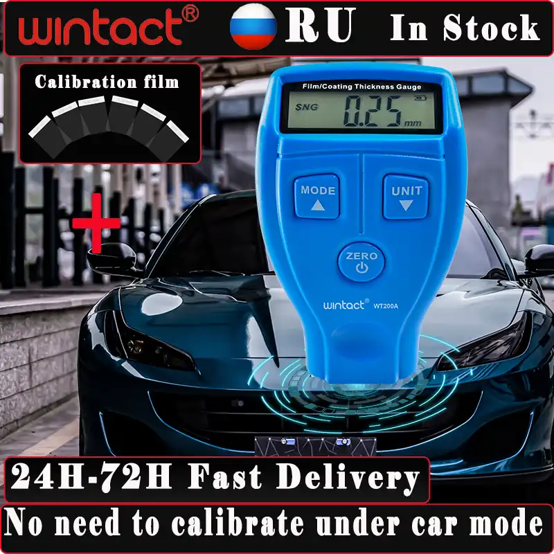 Paint Thickness Gauge Blue Paint Thickness Gauge for Check Car Paint Thickness Gauge