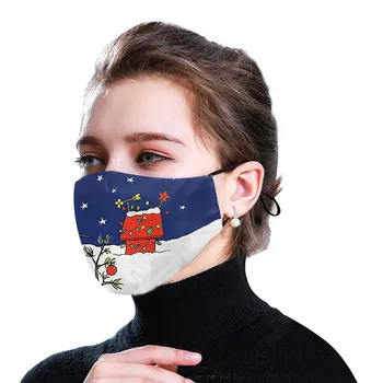 

PM2.5 Breathable Printed Face Mask Printed Masks Fabric Protective PM 2.5 Dust Mouth Cover Washable Reusable Mouth Mask
