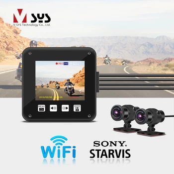 

SYS VSYS A6X WiFi Motorcycle Action Camera Recorder Dash Cam Dual 1080P SONY IMX307 Starvis Night Vision Bike Helmet Camera