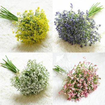 

16pcs/set Artificial Flowers Fake Gypsophila Bouquets Floral Arrangement DIY Wedding Party Home Garden Decoration