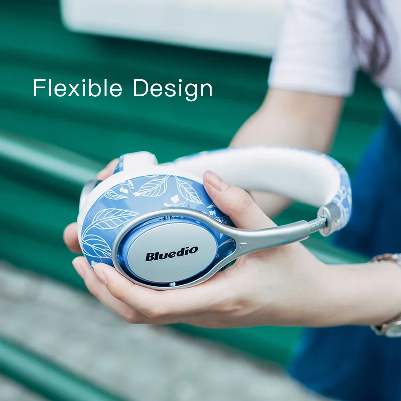 Bluedio A2(Air 2) Bluetooth беспроводные наушники с печатным рисунком 3D объемные наушники 8 водителей HiFi Спортивная гарнитура с микрофоном