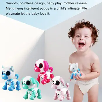

Cute Electric Puppy Robot Touch Sense Sound Recording LED Eyes Interactive Kids Toy Children's toy gifts Electric Robot dog