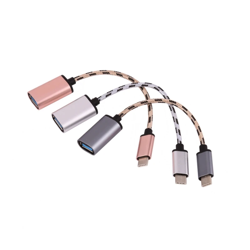 Горячий OTG кабель папа к USB 3 0 Женский C Type адаптер 5 Гбит/с Синхронизация данных