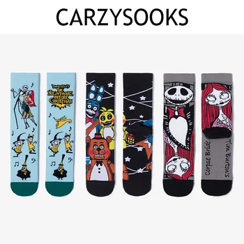 

Creative Anime Game Socks Women Harajuku Funny Happy Socks Bear Ghost mother Halloween Cosplay Cotton Crew Socks Men Calcetines