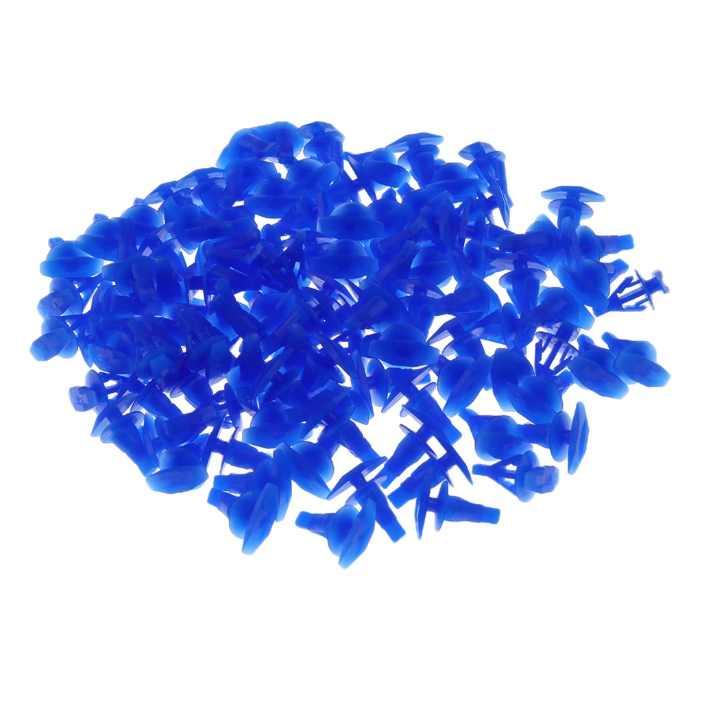100 Pieces Car Door Sealing Strip 7.8mm Push Plastic Rivets Retainer Clips