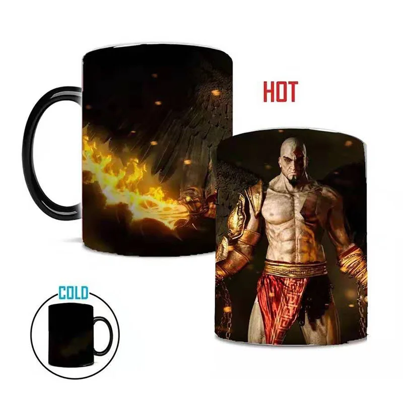 God of War 4 цвета кружка для кофе креативная кружка сенсорная керамическая кружка домашний молочный чай Волшебная чашка лучшие подарки для ребенка