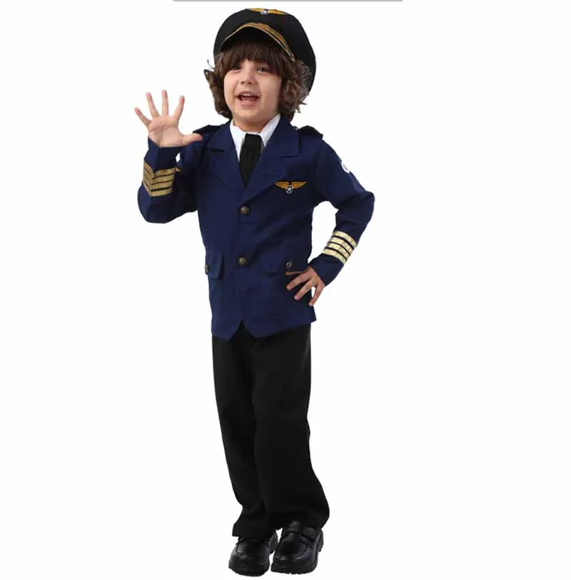 Детский новогодний костюм для мальчиков; костюм капитана морского флота; карнавальный костюм; подарок на день рождения для мальчиков; От 2 до 12 лет