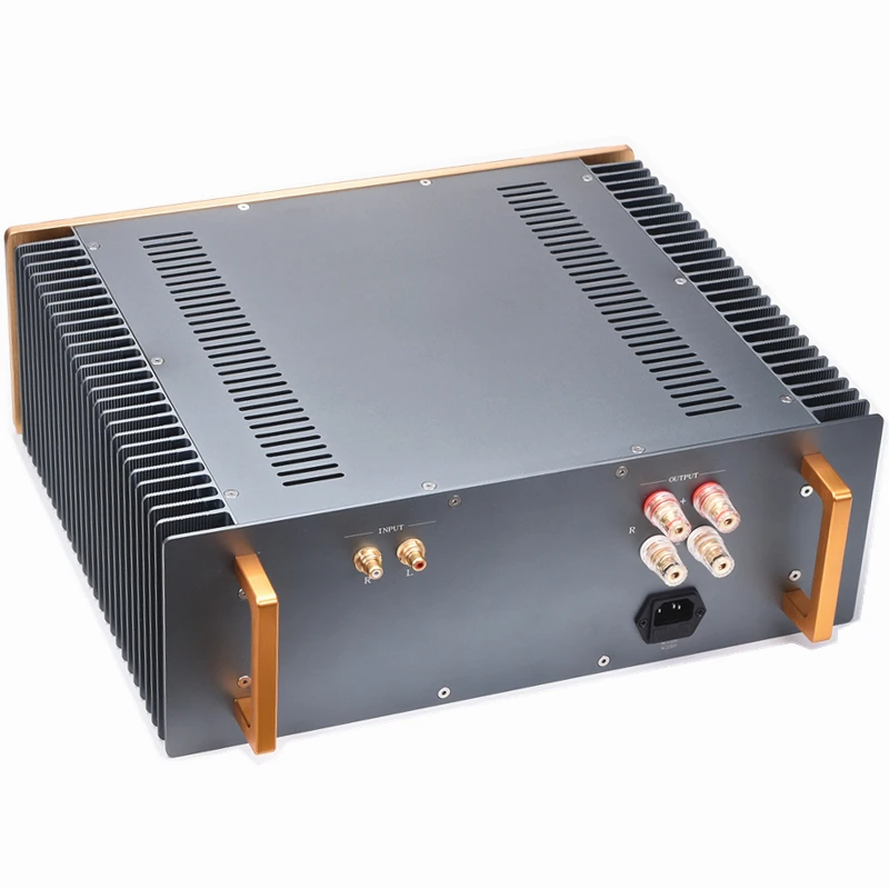 Все алюминиевые шасси усилителя мощности с VU meter diy box