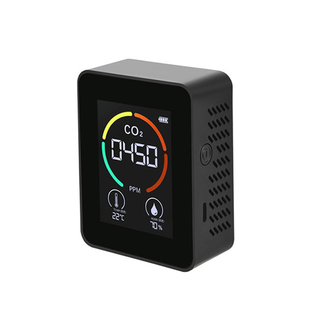 Quality Monitor Temperature Humidity Sensor Tester CO2 Meter Digital Carbon Dioxide TVOC Formaldehyde Indoor Detector