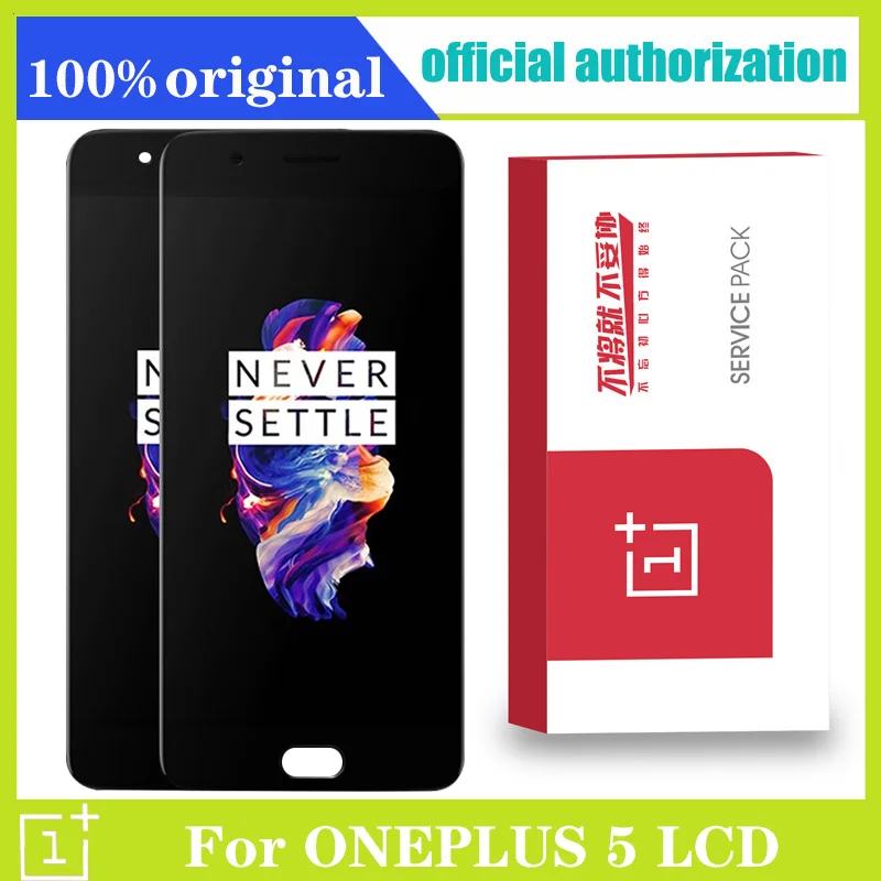 TFT/AMOLED ЖК дисплей для Oneplus 5 A5000 кодирующий преобразователь сенсорного экрана в сборе Замена ''черный без/с