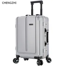 CHENGZHI 2" 24" дюймов Высокое качество PC чемодан на колёсиках Спиннер на колесиках алюминиевая рама Дорожный чемодан бизнес-тележка для багажа