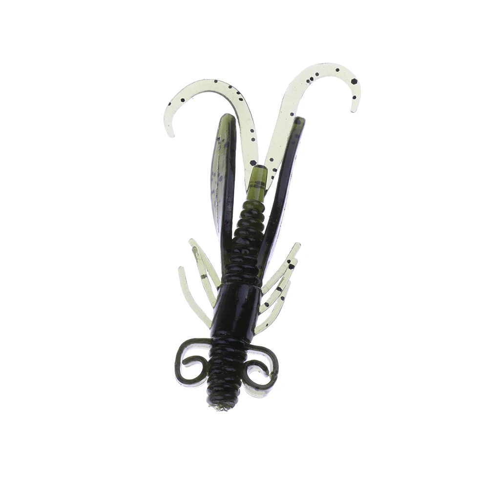 Soft Worm Shrimp Sea Fishing Lures Tackle Crankbaits Bait Minnow Bait