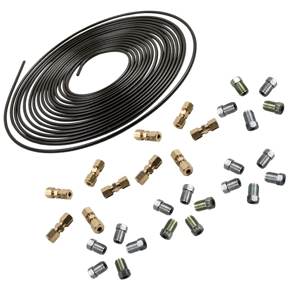 10M 4.75MM Brake Line & 10 pcs M10 24mm Brake Connectors W/ 20pcs
