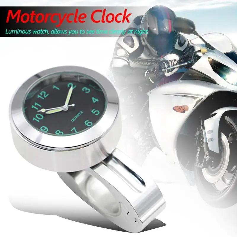 7/8-1 дюймовый универсальный мотоцикл Klok 22-25 мм Stuur Motorfiets Stuur Крепление Циферблат Klok Horloge термометр