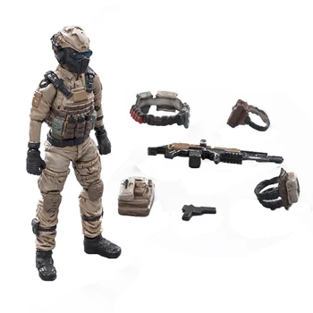 

6Pcs/Set 1:25 7.5cm Removable Action Figure Soldier Model Collection With High Degree Of Reduction Land Cavalry Squad Soldier