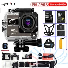 Ультра HD Экшн-камера F68 F68R 4K 24FPS Novatek 96660 для SONY IMX078 дистанционный объектив Wifi Водонепроницаемая 30 м Экстремальная Спортивная камера