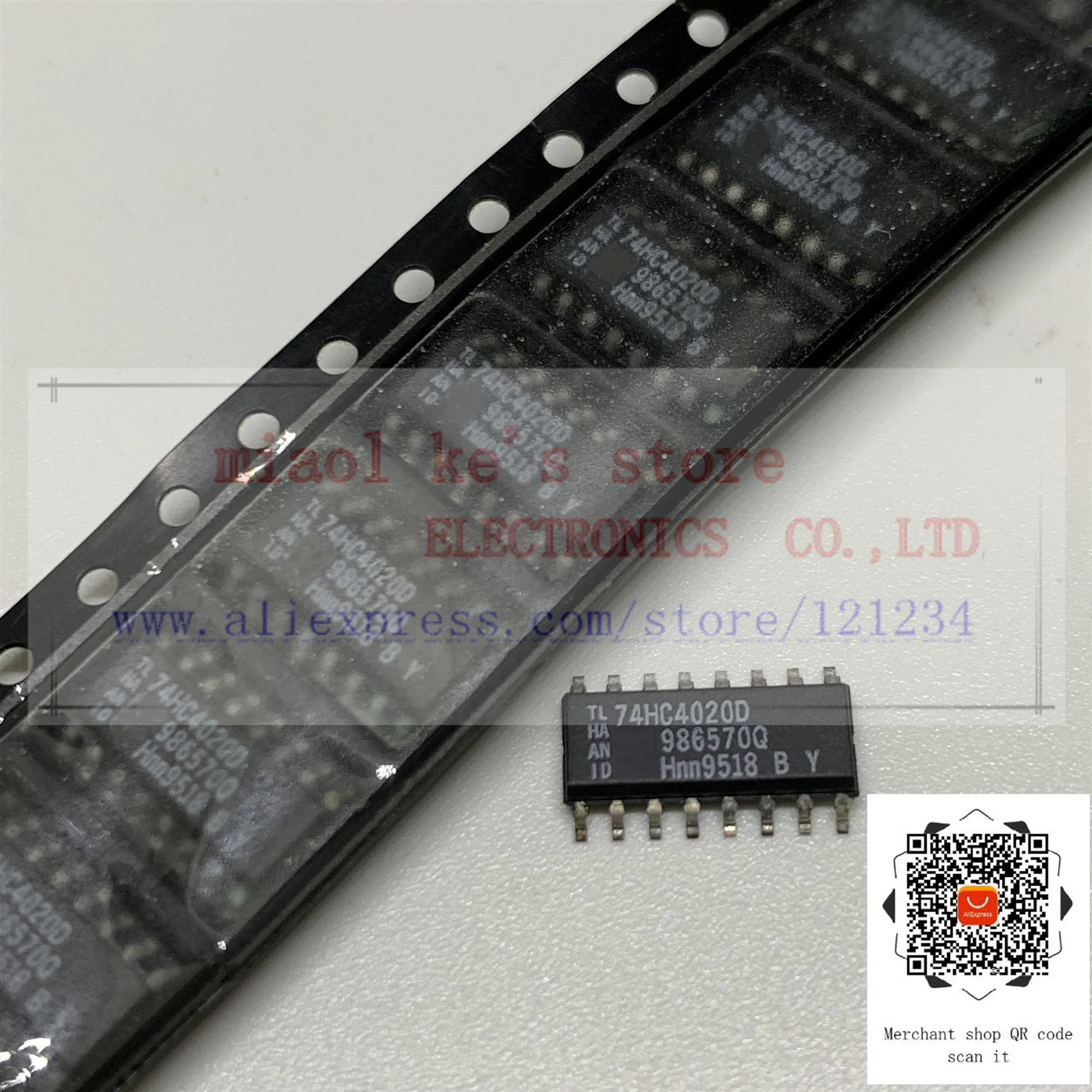 

[ 10pcs/1lot ]100%New original: 74HC4020D 74HC4020 - IC 14STAGE BINARY RIPPLE 16SOIC