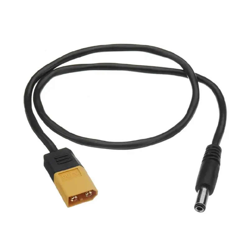 

XT60 Male Bullet Connector To Male DC DC5525 Power Cable 5.5x2.5mm Adaptor For TS100 Electronic Soldering Iron