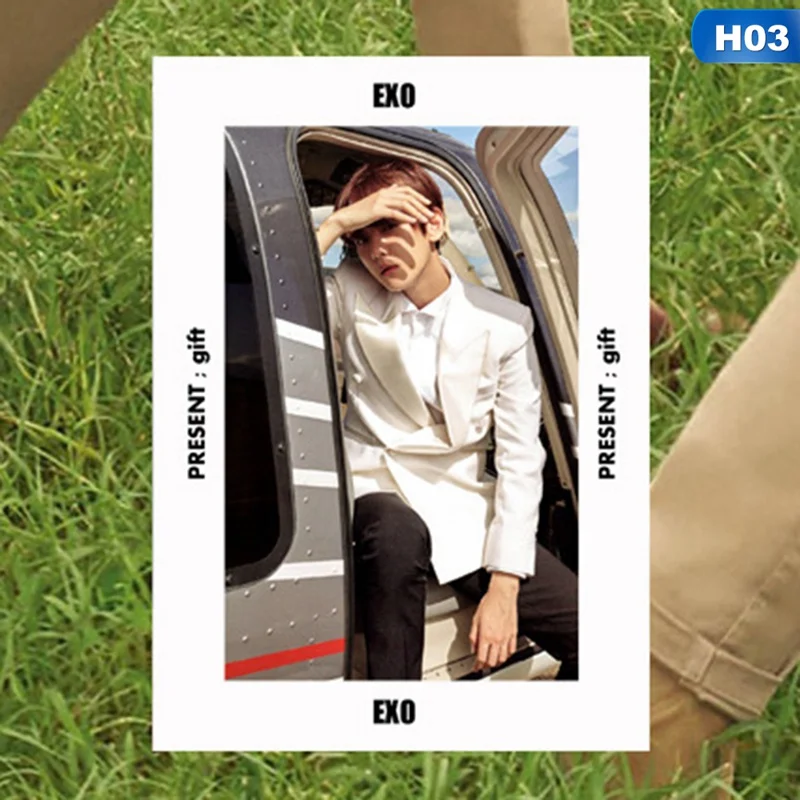EXO Hawaii летняя ПВХ прозрачная Фотокарта SEHUN BAEKHYUN CHANYEOL
