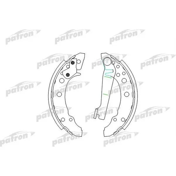 Колодки тормозные барабанные AUDI: 80 78-86, SEAT: CORDOBA 93-99