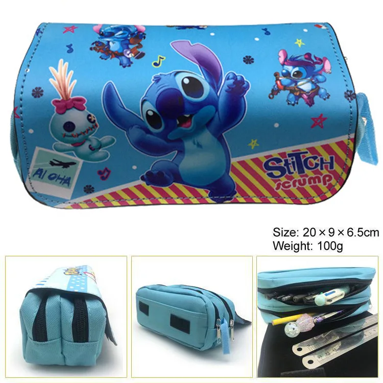 Disney-estuches de lápices Lilo & Stitch Kawaii, estuche para bolígrafos, de cosméticos, de papelería para estudiantes, juguetes, regalos de cumpleaños - AliExpress Madre y niños