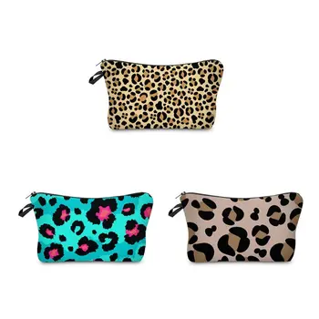 

Multifunction Cosmetic Bag Printing Leopard Makeup Case Travel Pouch Organizer M6CC