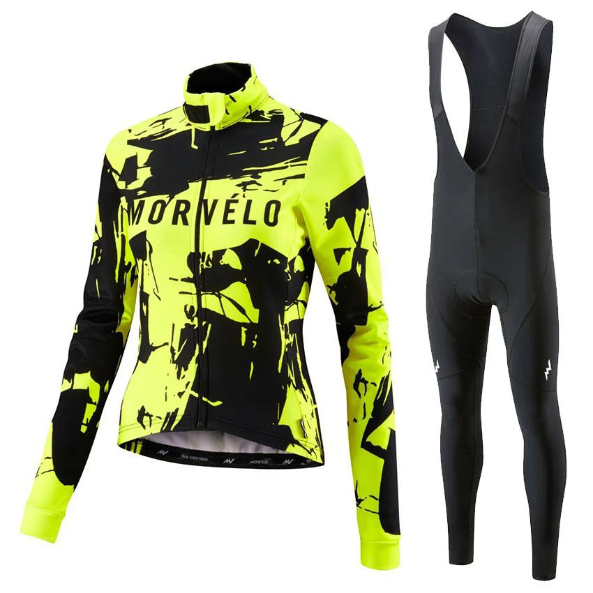 9 видов стилей, женская одежда MORVELO ciclismo bicicleta, спортивная одежда для велоспорта, Джерси с длинным рукавом для гонок и велоспорта, 9D гелевые шорты, комплекты - Цвет: 05