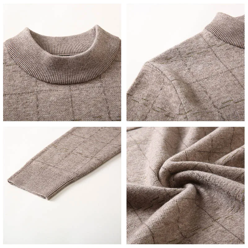 COODRONY Brand Sweater Men 100% Merino Wool Pullover Men Thick Warm Winter Sweaters Soft Cashmere Casual Plaid Pull Homme 93026 COODRONY Brand Sweater Men 100% Merino Wool Pullover Men Thick Warm Winter Sweaters Soft Cashmere Casual Plaid Pull Homme 93026