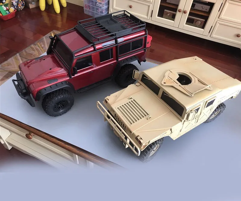 New High Quality Full Metal Hummer 1 10 Scale 313mm Wheelbase RC Car Body Kit Hummer Car shell for 1 10 Axial SCX10 D90