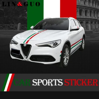 

15cm*100cm Newest Auto Decals Italy Badge Sports Sticker for alfa romeo 159 147 156 giulia stelvio147 159 mito car styling