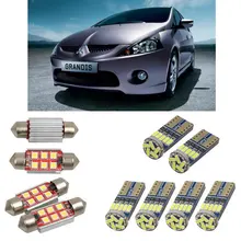 Интерьерный светодиодный автомобильный светильник s для Mitsubishi grandis naw, лампы для автомобилей, светильник номерного знака 4 шт