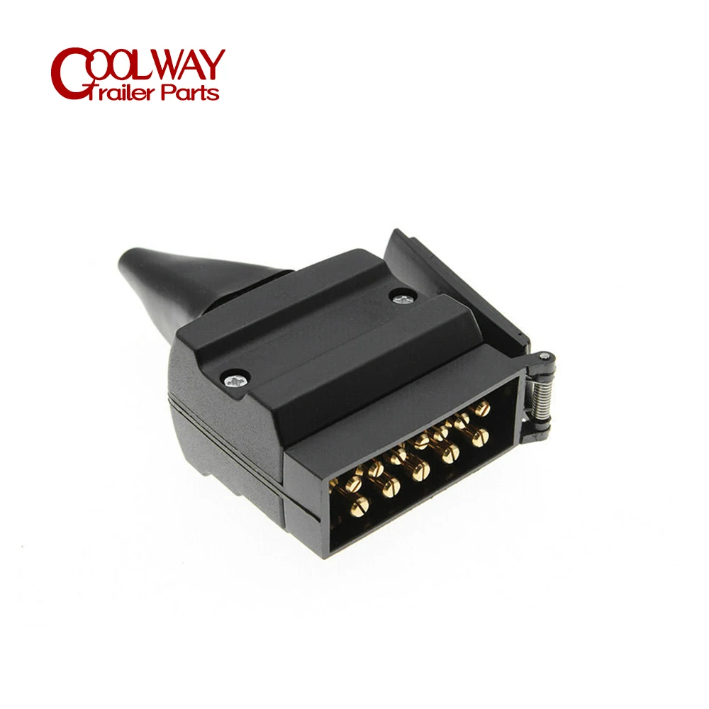 12Pin Male Flat Plug Trailer Towing Electrics Adaptor Caravan Camper Wiring Truck Car Connector RV Parts Accessories thread female head pneumatic connector coupler coupling connector eu standard male thread pneumatic air compressors