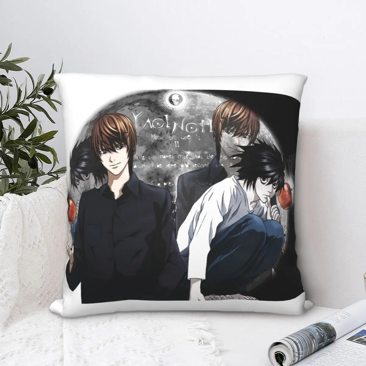 Yagami – Lâmpada noturna de LED de acrílico, presente de anime, nota de  morte, para decoração de quarto infantil, luz noturna