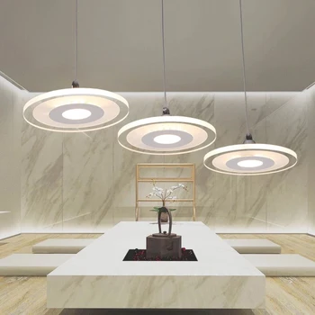 

acrylic room modern nordic pendant hanging living room led light bedroom lamp color changing lights led chandelier lighting