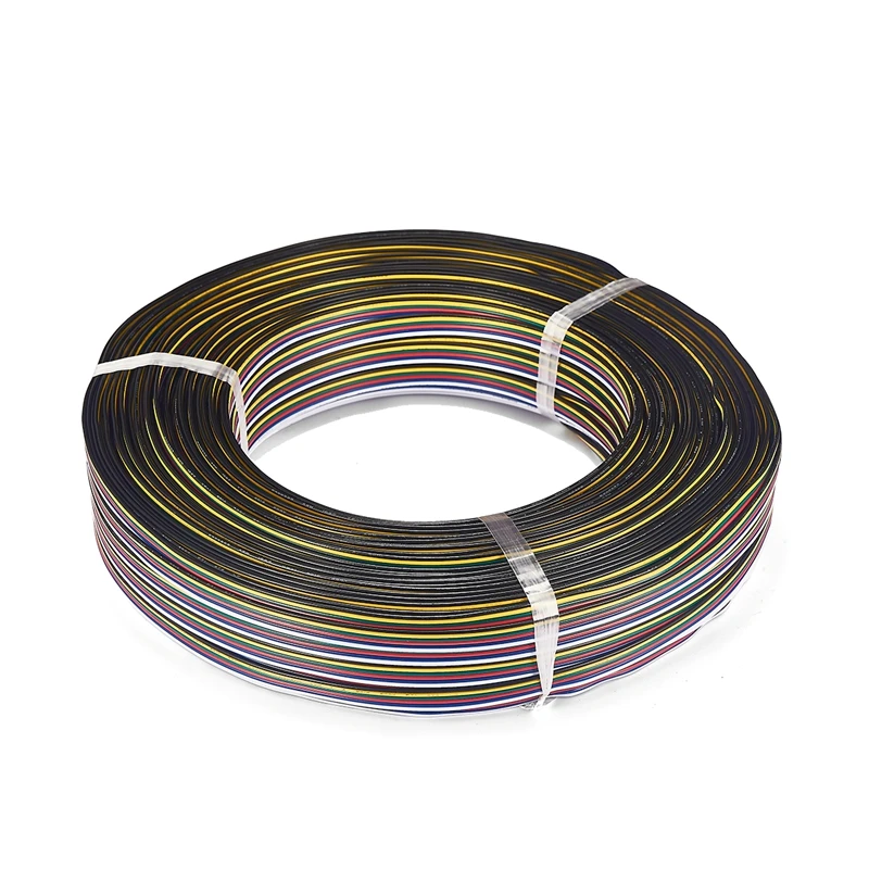 3 катки 100m 6 Pin Электрический кабель 22AWG Луженая Медь ядерные электрические