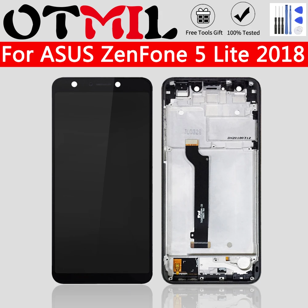 Оригинальный ЖК-дисплей 6 0 дюйма Для ZenFone 5 Lite 2018 ZC600KL S630 SDM630 с сенсорным экраном и