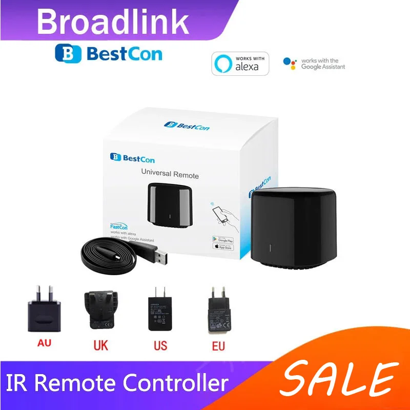 Broadlink Bestcon Rm4C Mini Universal Wifi Ir Mini Telecomando Compatibile Alexa Google Assistant Per Ac